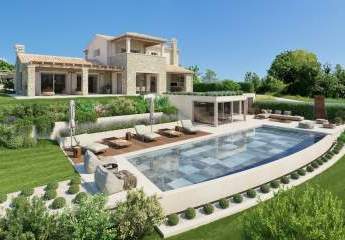 Mediterrane Luxusvilla mit Pool und Meerblick