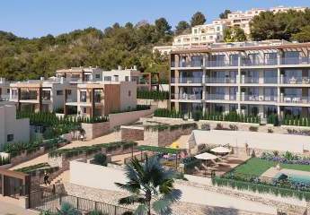 Mallorca Appartements mit 3 Schlafzimmern, Fußbodenheizung in Bädern und Klimaanlage nur 500 m vom Strand