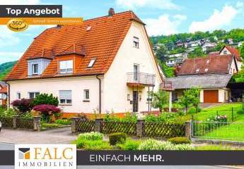 Große Doppelhaushälfte mit Garage und Garten im Herzen von Neckarzimmern - FALC Immobilien Heilbronn