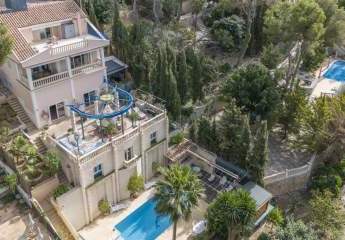 Mediterrane Villa in Costa d'en Blanes mit grosser Poolterrasse & viel Potenzial