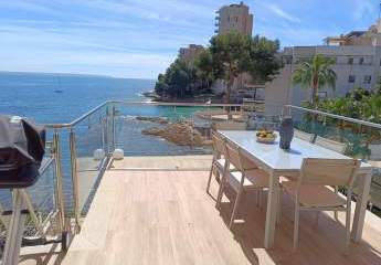 Meerblick Penthouse in Cas Catala mit direktem Strandzugang