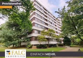 Helle 2-Zimmer-Wohnung in Düsseldorf-Lörick nahe dem Rhein mit eigenem Pool und Sauna.