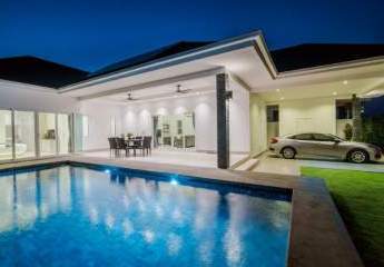 Luxus Pool Villa A von Aria in Thap Tai, Hua Hin Thailand (Neubau Projekt)