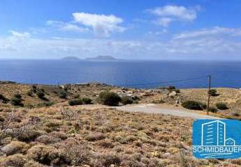 Kreta, Agios Pavlos: Grundstück mit herrlichem Blick auf das Libysche Meer zu verkaufen