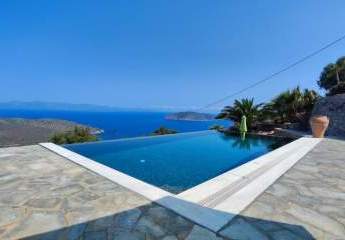 MIT BESICHTIGUNGSVIDEO! Kreta, Kavousi: Villa mit Infinity-Pool und atemberaubendem Meerblick zu verkaufen