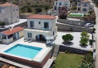 MIT VIDEO: Kreta, Kefalas: Schöne Villa mit Meerblick und privatem Pool zu verkaufen