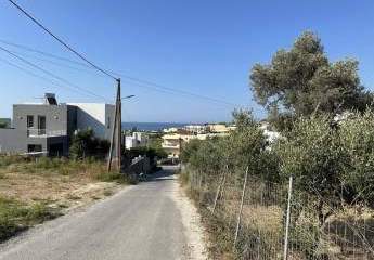 Kreta, Sfakaki: Grundstück mit Meerblick und Baugenehmigung für 3 Villas zu verkaufen