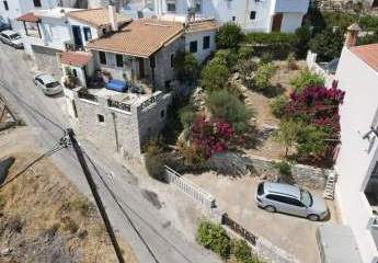 Kreta, Kalo Chorio: Traditionelles Steinhaus mit Panoramablick auf das Meer zu verkaufen