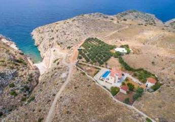 Kreta, Kokkino Chorio: Villa mit spektakulärem Blick auf das Meer und den Sonnenuntergang zu verkaufen