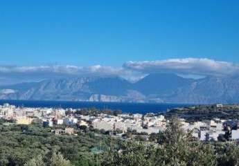 Kreta - Meerblick-Grundstück mit Baugenehmigung in Agios Nikolaos