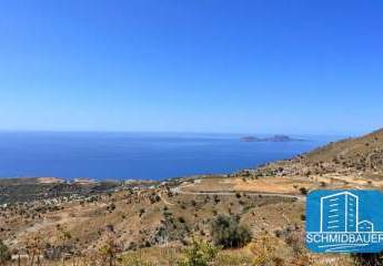 Kreta, Melambes: Grundstück mit herrlichem Meerblick auf das Libysche Meer zu verkaufen