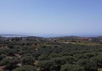 Kreta, Chorafakia Chania: Grundstück mit Meer- und Bergblick zum Verkauf