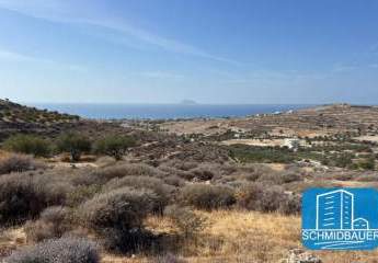 Kreta, Kalamaki: Atemberaubendes Grundstück mit unverbautem Meerblick zu verkaufen