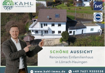 Kaufen & Einziehen: Einfamilienhaus mit Weitblick über Lörrach