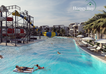 2 Zimmer, Balkon mit Poolblick im größten Poolresort von Hurghada