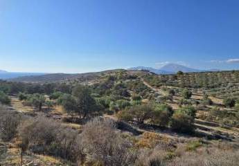 Kreta, Kalamaki Grundstück Meerblick und Blick auf die Palastanlagen von Phaistos