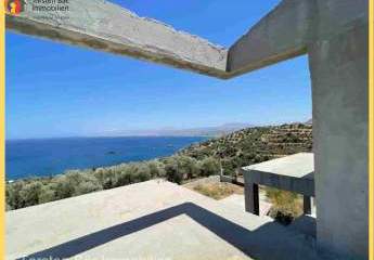 Kreta, Rodia (Heraklion) Villa im Rohbau mit Panorama-Meerblick