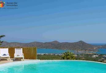 Kreta, Elounda, Luxus-Villa mit Meerblick 