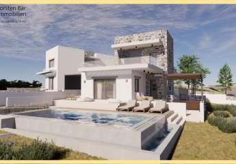 Kreta Agia Triada, Projekt Ferienhaus mit priv. Pool ab 190.000€