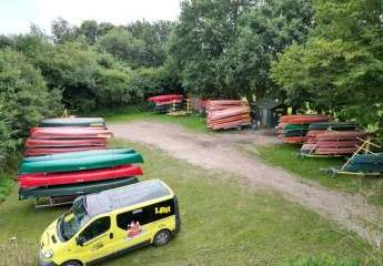 Campingplatz, Gastro, Catering direkt am Fluss Treene, Kanustation in landschaftlich reizvoller Lage