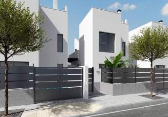 Villa gelegen in Santiago de la Ribera an der Costa Cálida (Murcia) ausgestattet mit 3 Schlafzimmer und 2 Badezimmer, Pool und Parkplatz