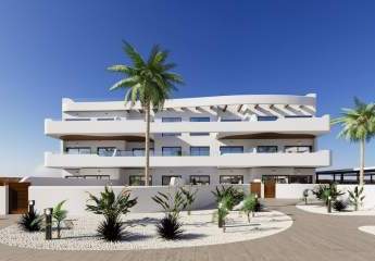 Wohnung mit Dachterrasse gelegen in Los Alcazares / Costa Cálida (Murcia) mit 2 Schlafzimmern, Gemeinschaftspool, Parken