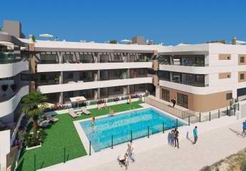 Apartment mit Terrasse gelegen in Mil Palmeras an der Costa Blanca Süd ausgestattet mit 1 Schlafzimmer und 1 Badezimmer