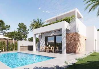 Villa gelegen in Lomas De Cabo Roig zum Costa Blanca Süd in Spanien. Villa ausgestattet mit 3 Schlafzimmer Und 2 Badezimmer, Privat Schwimmbad