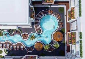 Poolblick 50 m² Apartment in erstklassiger Lage im Panorama Magawish Resort